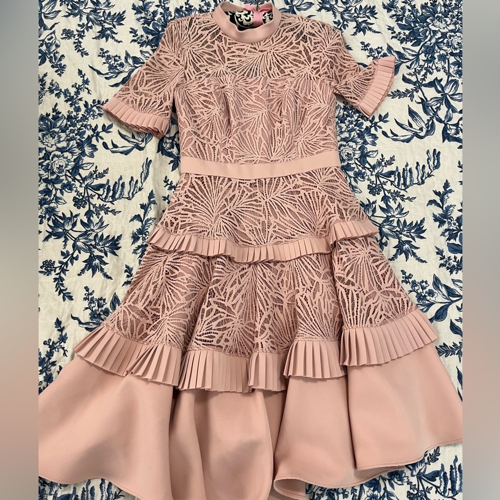 Forever New Australia Pink Tiered Cocktail Dress